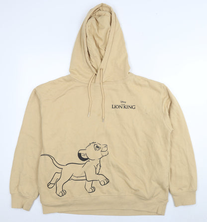 Lion King Womens Brown Polyester Pullover Hoodie Size 12 Pullover - Logo Size 12-14