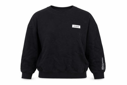 Uniqlo Womens Black Cotton Pullover Sweatshirt Size S Pullover - Quote Text Wings