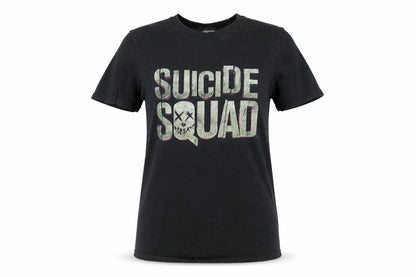Suicide Squad Womens Black Cotton Basic T-Shirt Size S Crew Neck