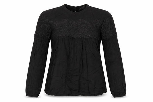 Womens UK Size XS VILA Black Basic Blouse