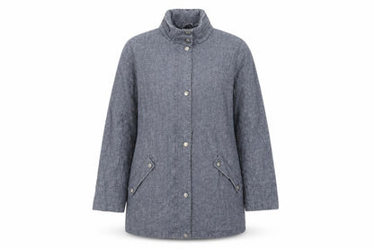 Womens UK Size M FOUR SEASONS Blue Overcoat
