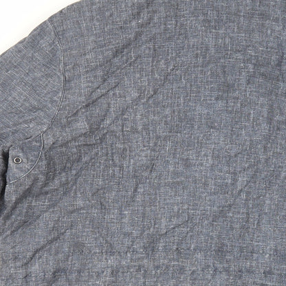 FOUR SEASONS Womens Blue Overcoat Coat Size M Zip