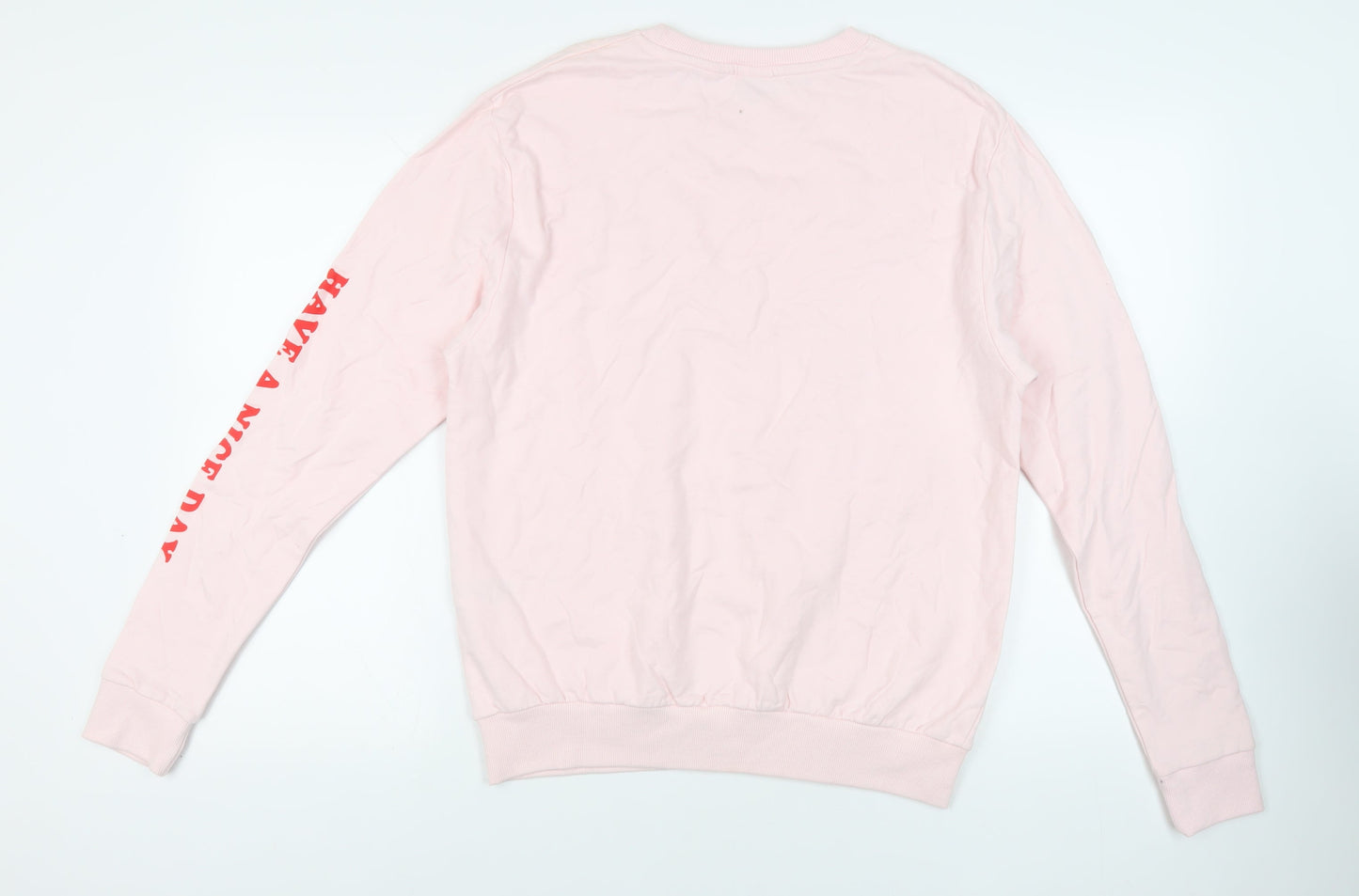 Womens UK Size 12 Disney Pink Pullover Sweatshirt