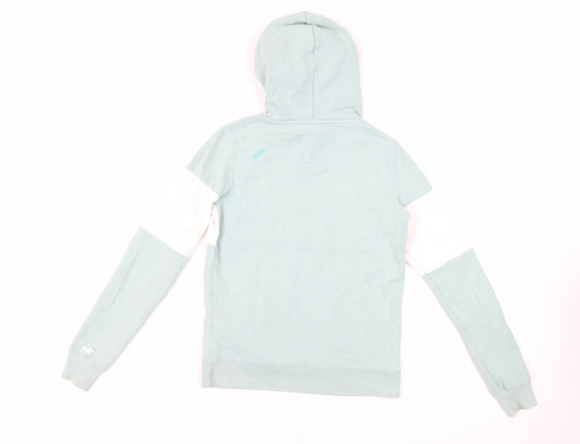 Hollister Womens Green Cotton Pullover Hoodie Size XS Pullover - Logo