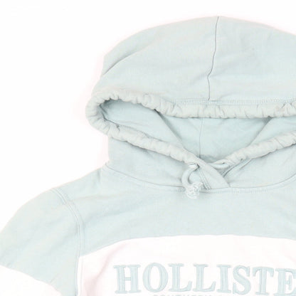 Hollister Womens Green Cotton Pullover Hoodie Size XS Pullover - Logo