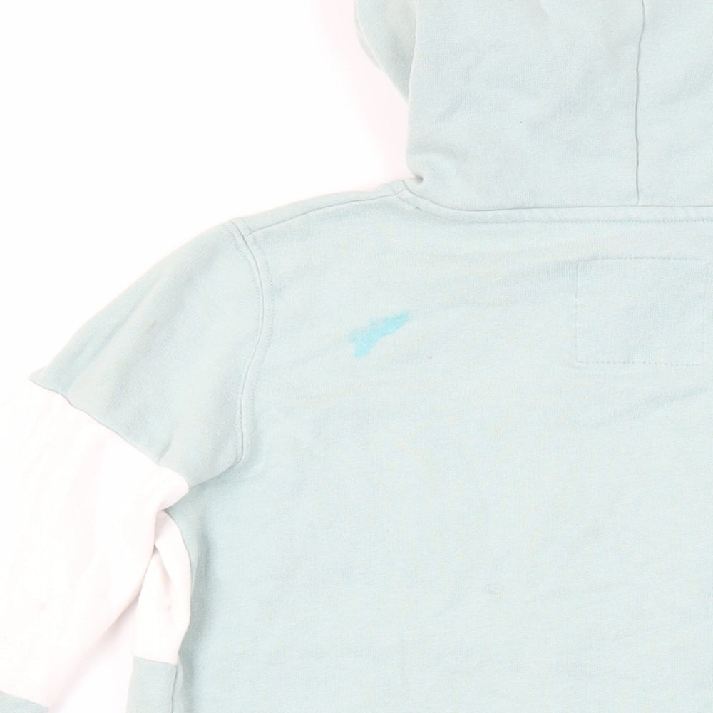 Hollister Womens Green Cotton Pullover Hoodie Size XS Pullover - Logo