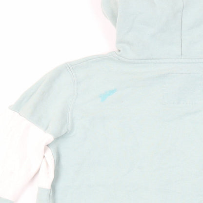 Hollister Womens Green Cotton Pullover Hoodie Size XS Pullover - Logo