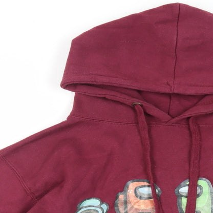 Among Us Girls Purple Cotton Pullover Hoodie Size 12-13 Years Pullover - Pockets