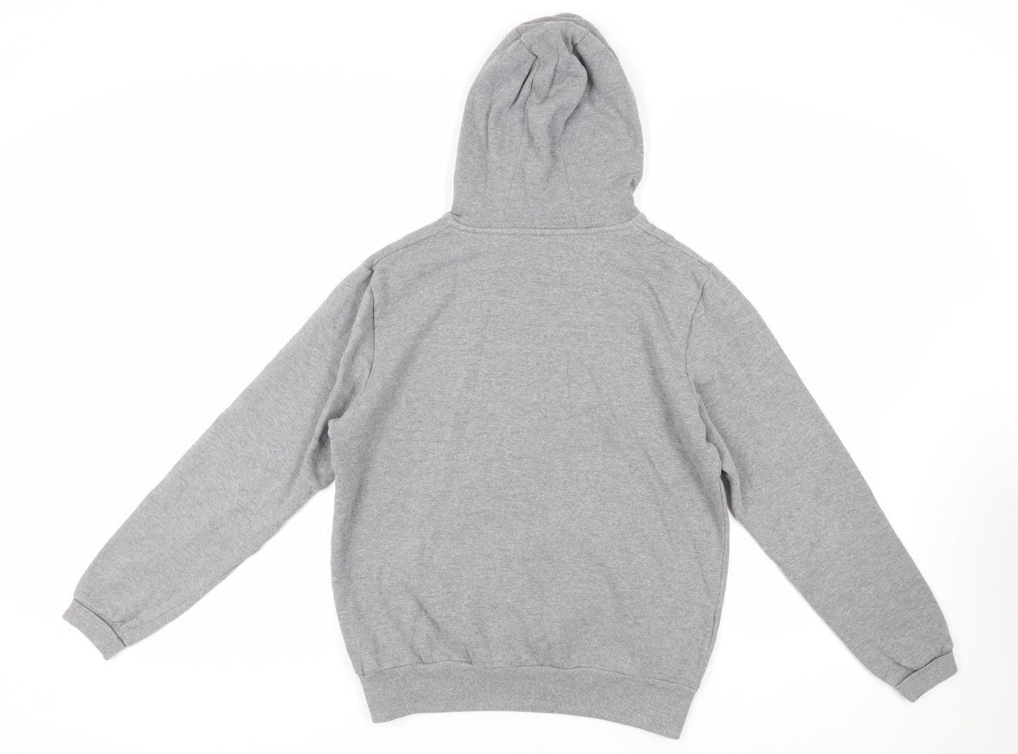 Adult Swim Mens Grey Cotton Pullover Hoodie Size S - Rick and Morty Christmas