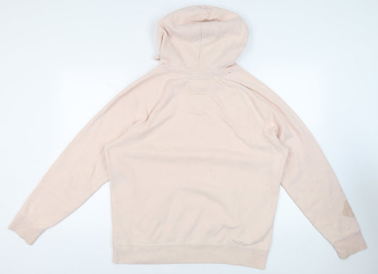 Mens UK Size XL Hollister Pink Pullover Hoodie