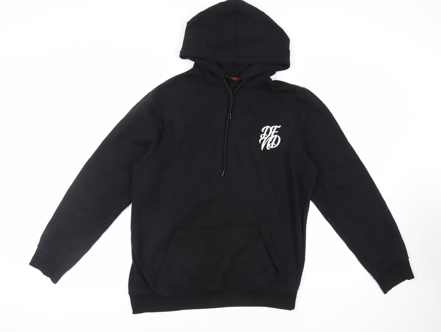 Mens UK Size L DFND Black Pullover Hoodie