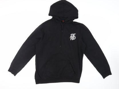 Mens UK Size L DFND Black Pullover Hoodie