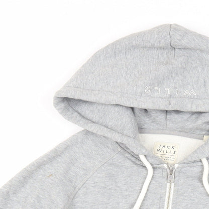 Womens UK Size 6 Jack Wills Grey Full Zip Hoodie