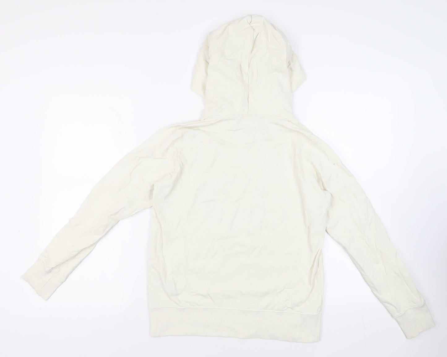 Uniqlo Womens Ivory Cotton Pullover Hoodie Size S Pullover - Sesame Street