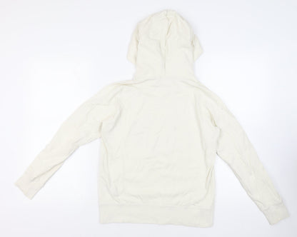 Uniqlo Womens Ivory Cotton Pullover Hoodie Size S Pullover - Sesame Street