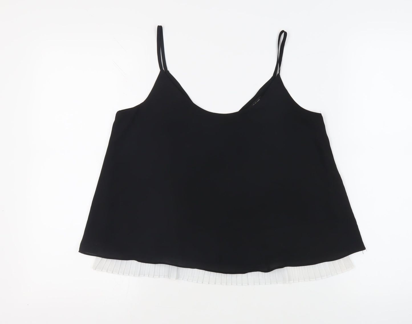Womens UK Size 10 River Island Black Camisole Tank