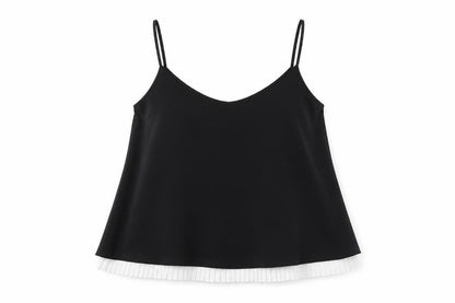 Womens UK Size 10 River Island Black Camisole Tank