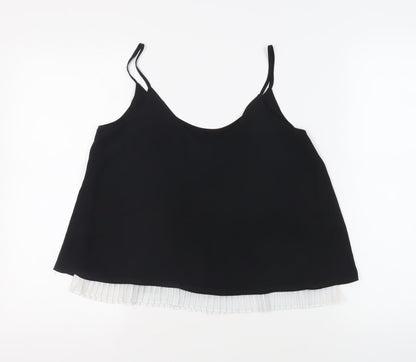 Womens UK Size 10 River Island Black Camisole Tank