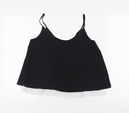 Womens UK Size 10 River Island Black Camisole Tank