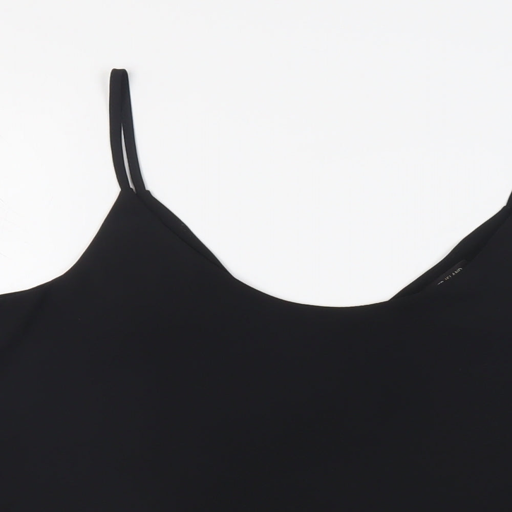 Womens UK Size 10 River Island Black Camisole Tank