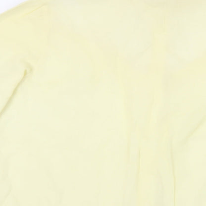 Womens UK Size 10 Chelsea Girl Yellow Basic Button-Up