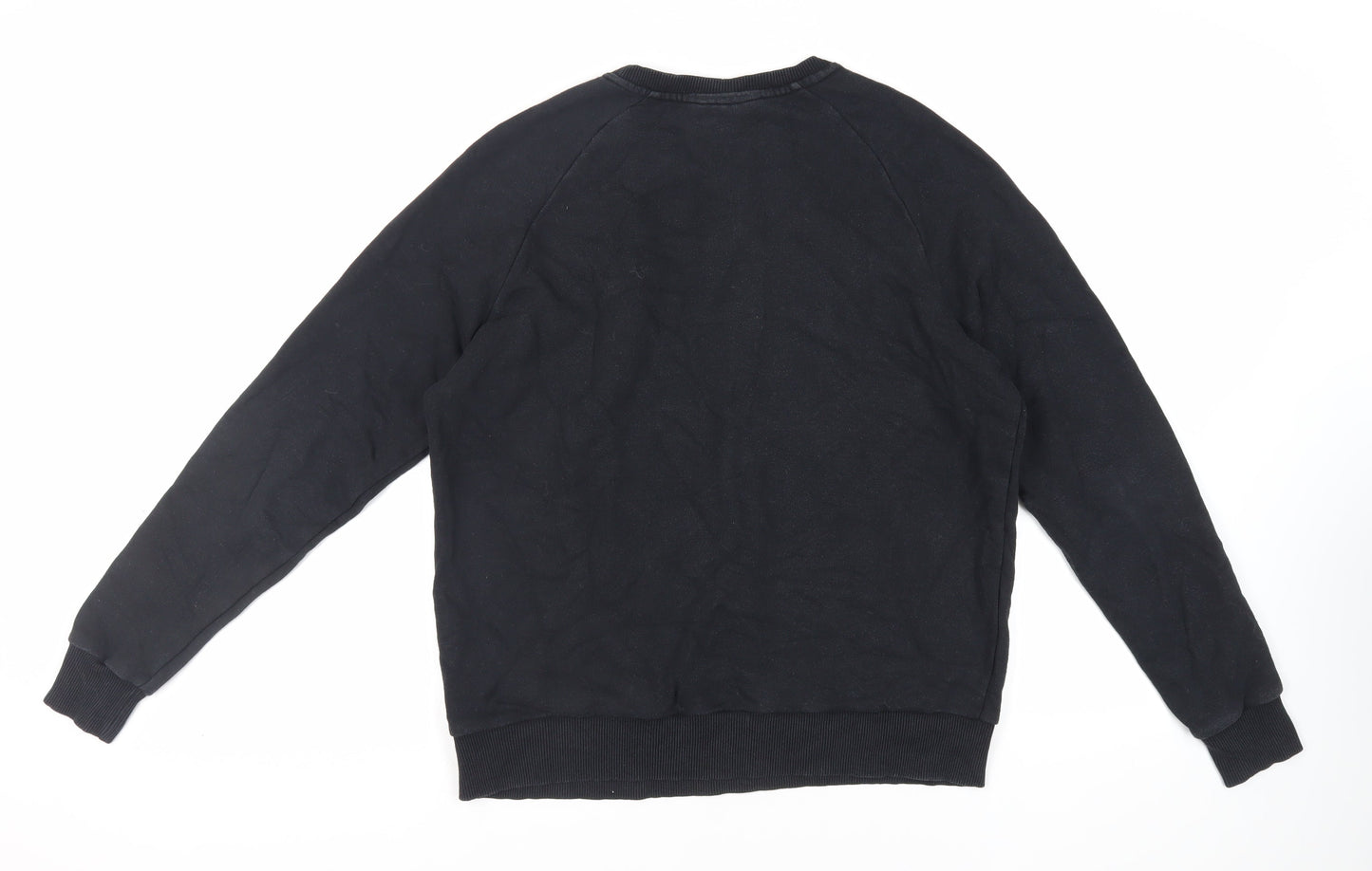 Trapstar Mens Black Cotton Pullover Sweatshirt Size M - Logo