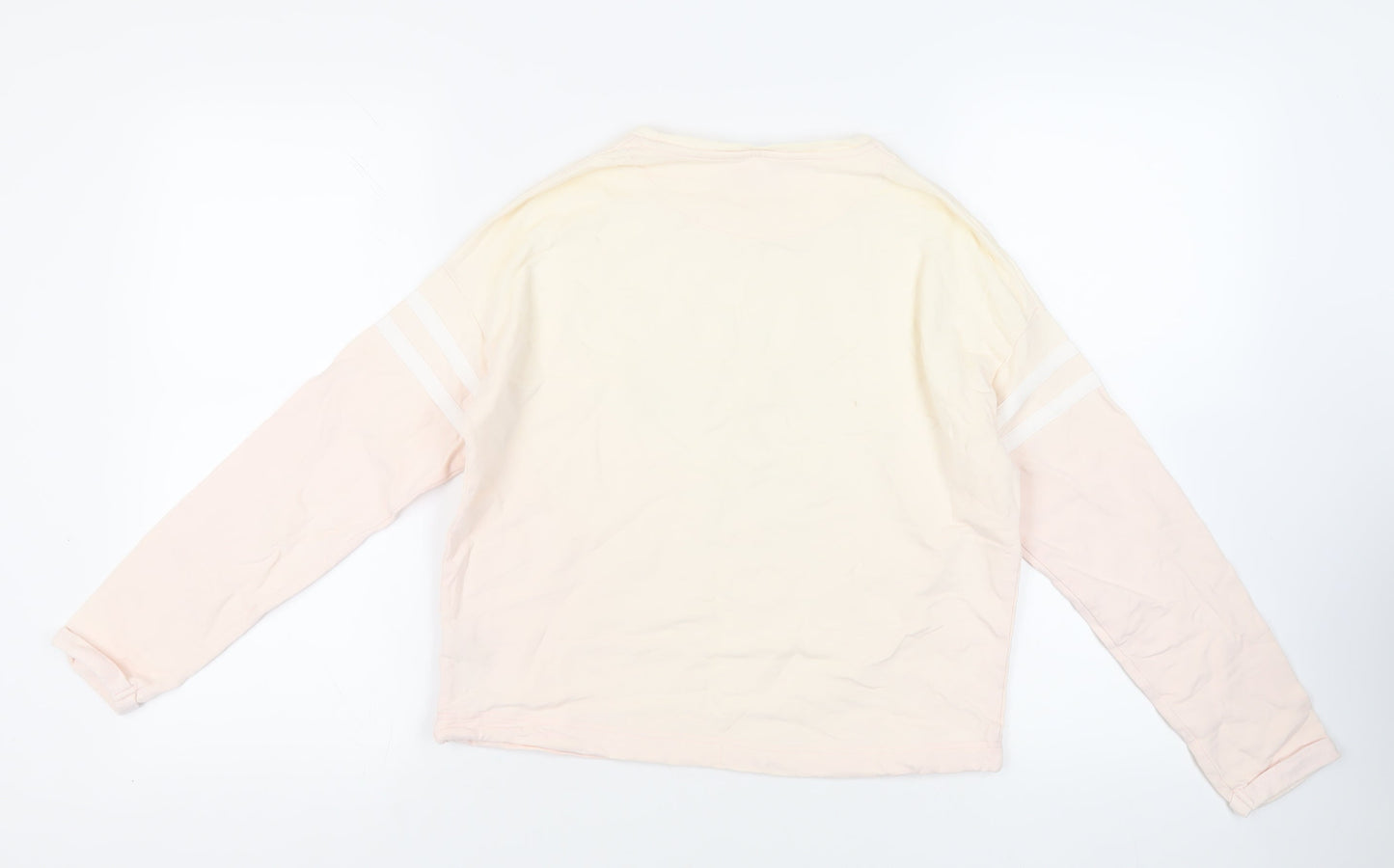 Marks and Spencer Girls Pink Cotton Pullover Sweatshirt Size 12-13 Years Pullover - Snoopy