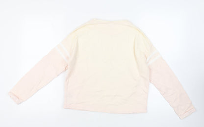 Marks and Spencer Girls Pink Cotton Pullover Sweatshirt Size 12-13 Years Pullover - Snoopy
