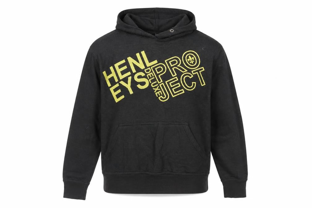 Mens UK Size S Henleys Black Pullover Hoodie