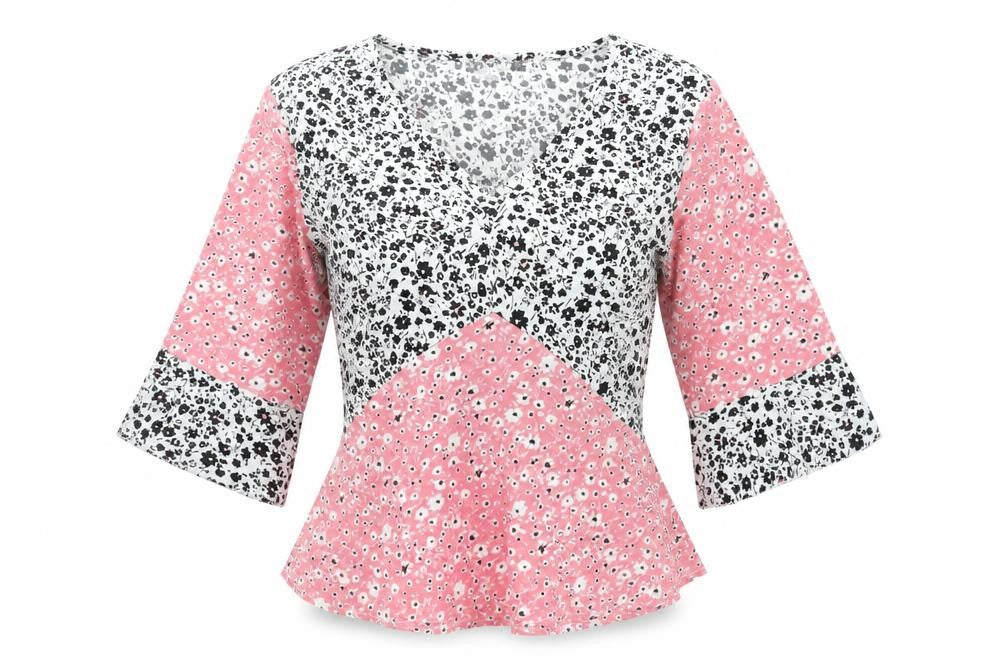 Womens UK Size M Wednesday's Girl Pink Basic Blouse