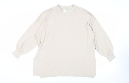 Womens UK Size L Selected Femme Beige Pullover Jumper