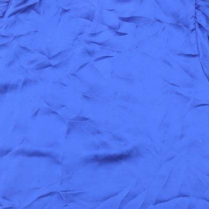 Womens UK Size 6 NEXT Blue Basic Blouse