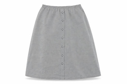 Napa Valley Womens Multicoloured Check Rayon A-Line Skirt Size L Button - Elasticated waist