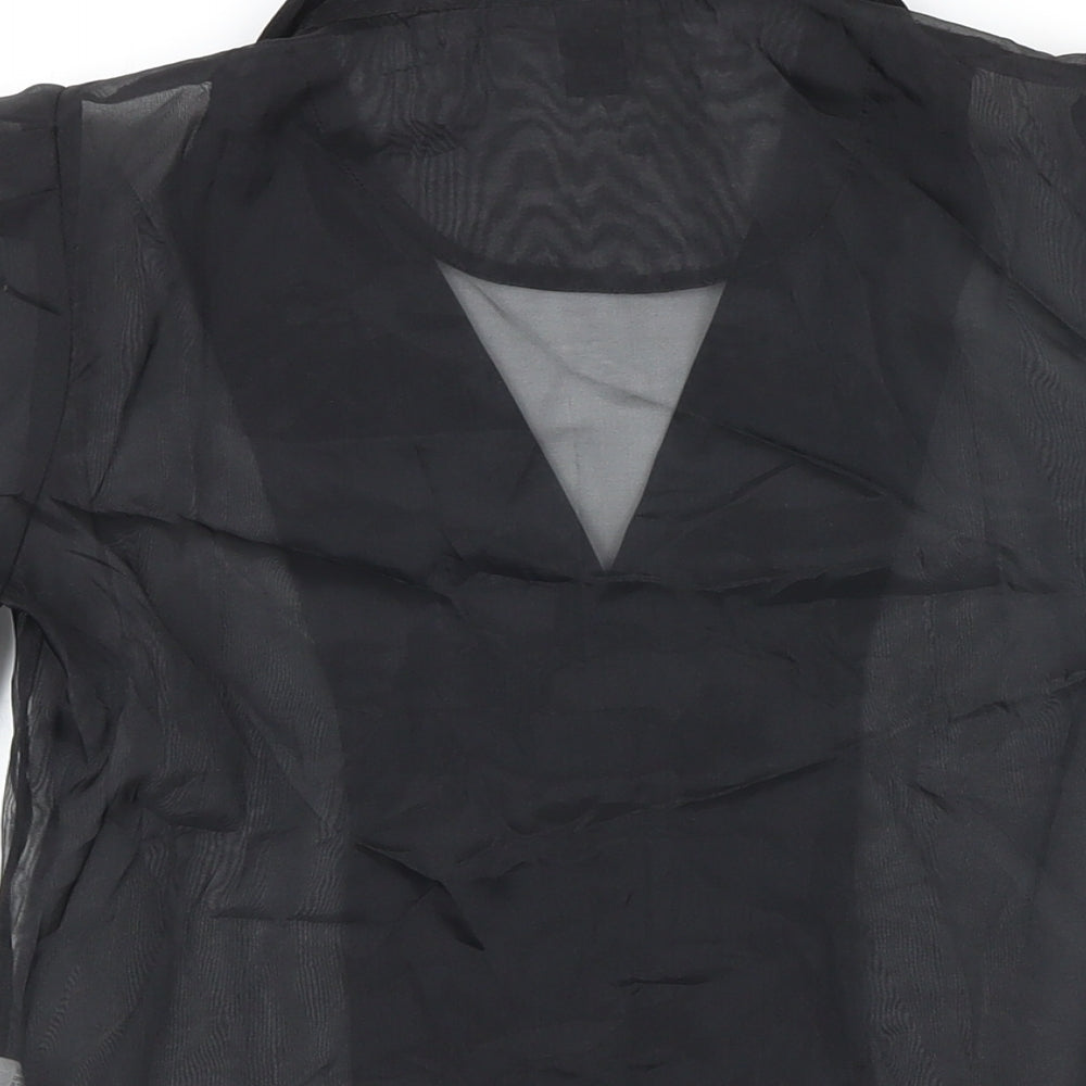 Womens UK Size 12 FOREVER 21 Black Basic Blouse
