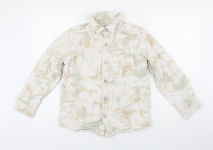 Wonder Nation Womens Multicoloured Geometric Jacket Size 12 Button
