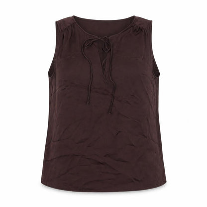 Womens UK Size S H&M Brown Tunic Blouse