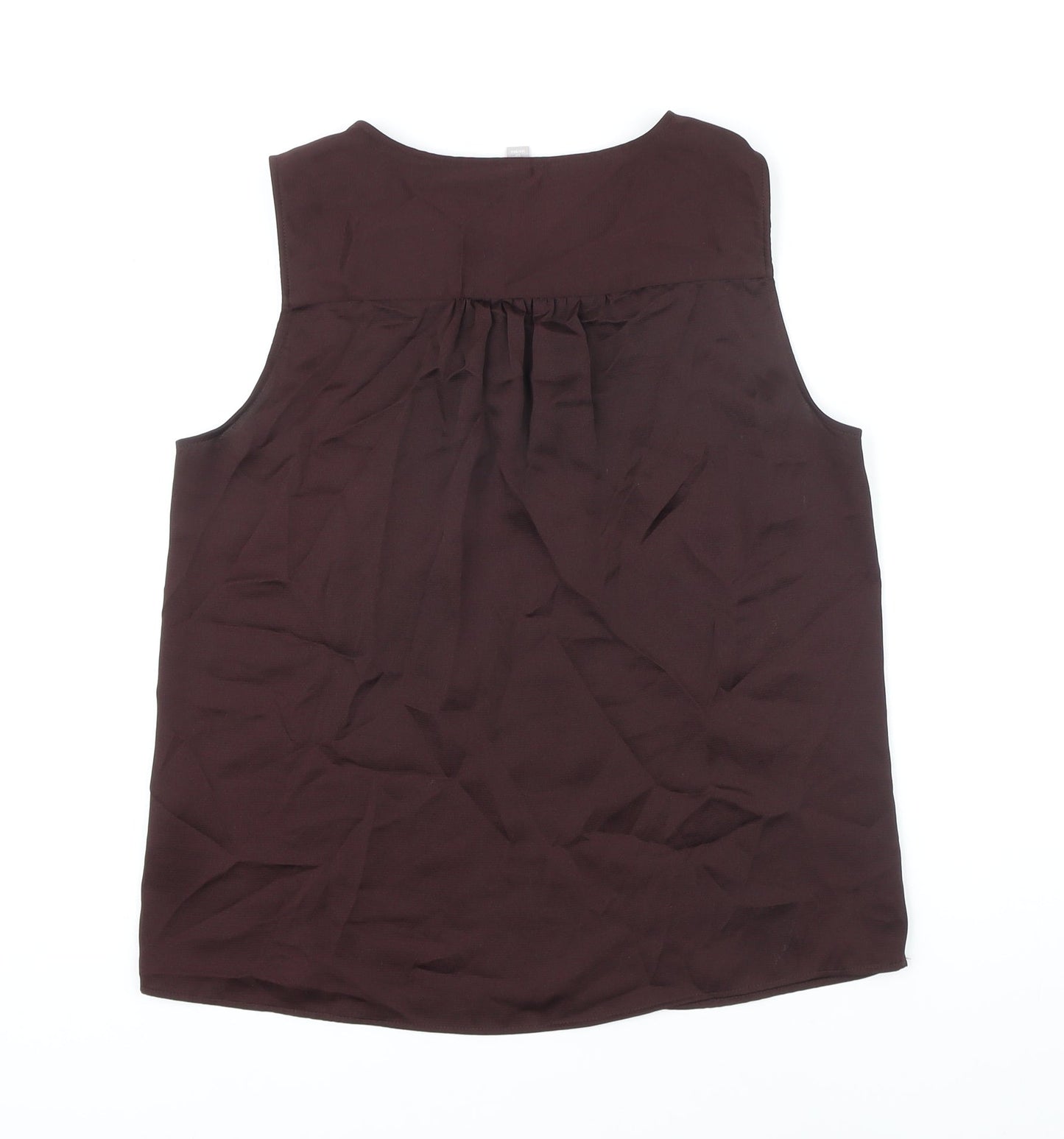 Womens UK Size S H&M Brown Tunic Blouse