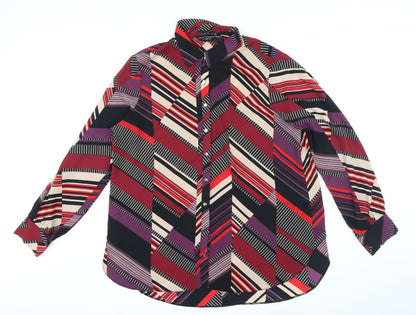 Womens UK Size 18 Dorothy Perkins Multicoloured Basic Blouse
