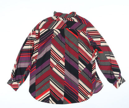 Womens UK Size 18 Dorothy Perkins Multicoloured Basic Blouse