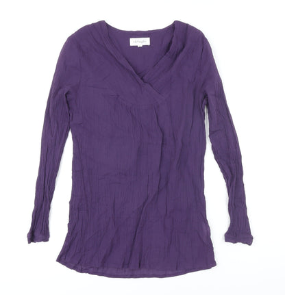 Womens UK Size 10 Thought Purple Tunic Blouse