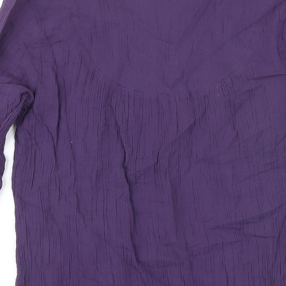 Womens UK Size 10 Thought Purple Tunic Blouse