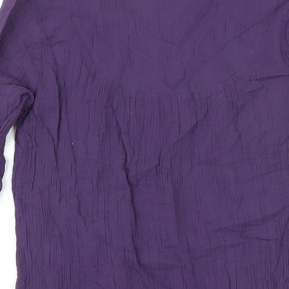Womens UK Size 10 Thought Purple Tunic Blouse