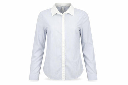 Womens UK Size 8 H&M Blue Basic Blouse