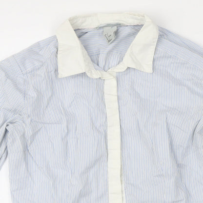 Womens UK Size 8 H&M Blue Basic Blouse