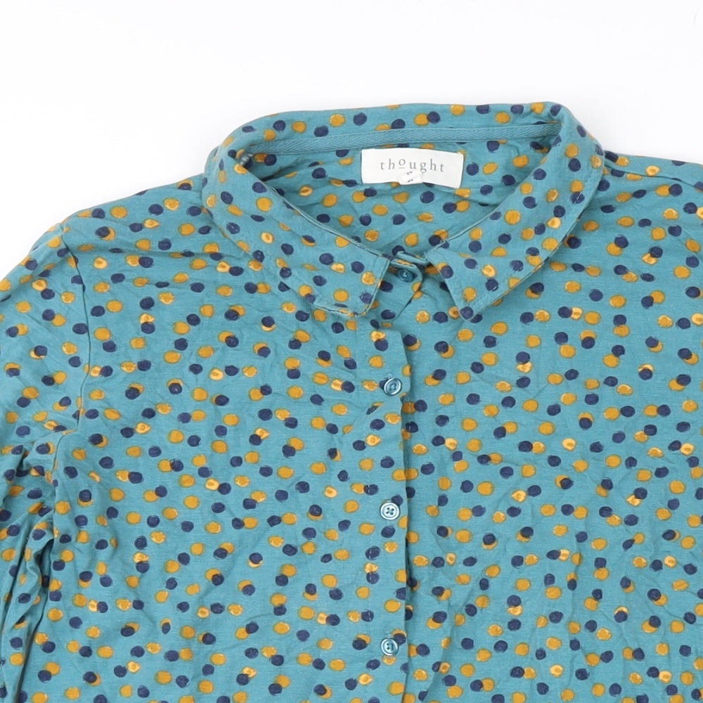 Womens UK Size 10 Thought Multicoloured Tunic Blouse