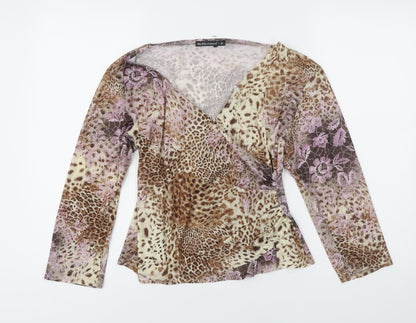 Womens UK Size M Reflections Multicoloured Tunic Blouse