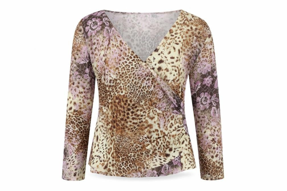 Womens UK Size M Reflections Multicoloured Tunic Blouse