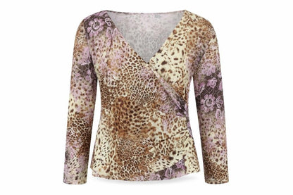 Womens UK Size M Reflections Multicoloured Tunic Blouse