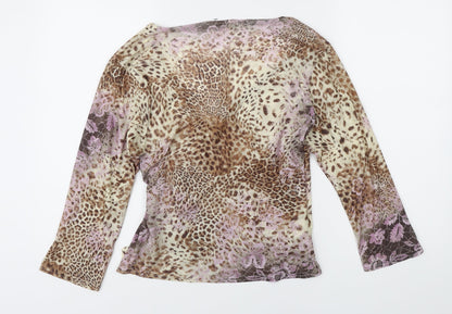 Womens UK Size M Reflections Multicoloured Tunic Blouse