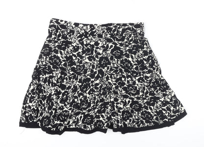 NEXT Womens Multicoloured Geometric Viscose A-Line Skirt Size 12 - Elasticated waist